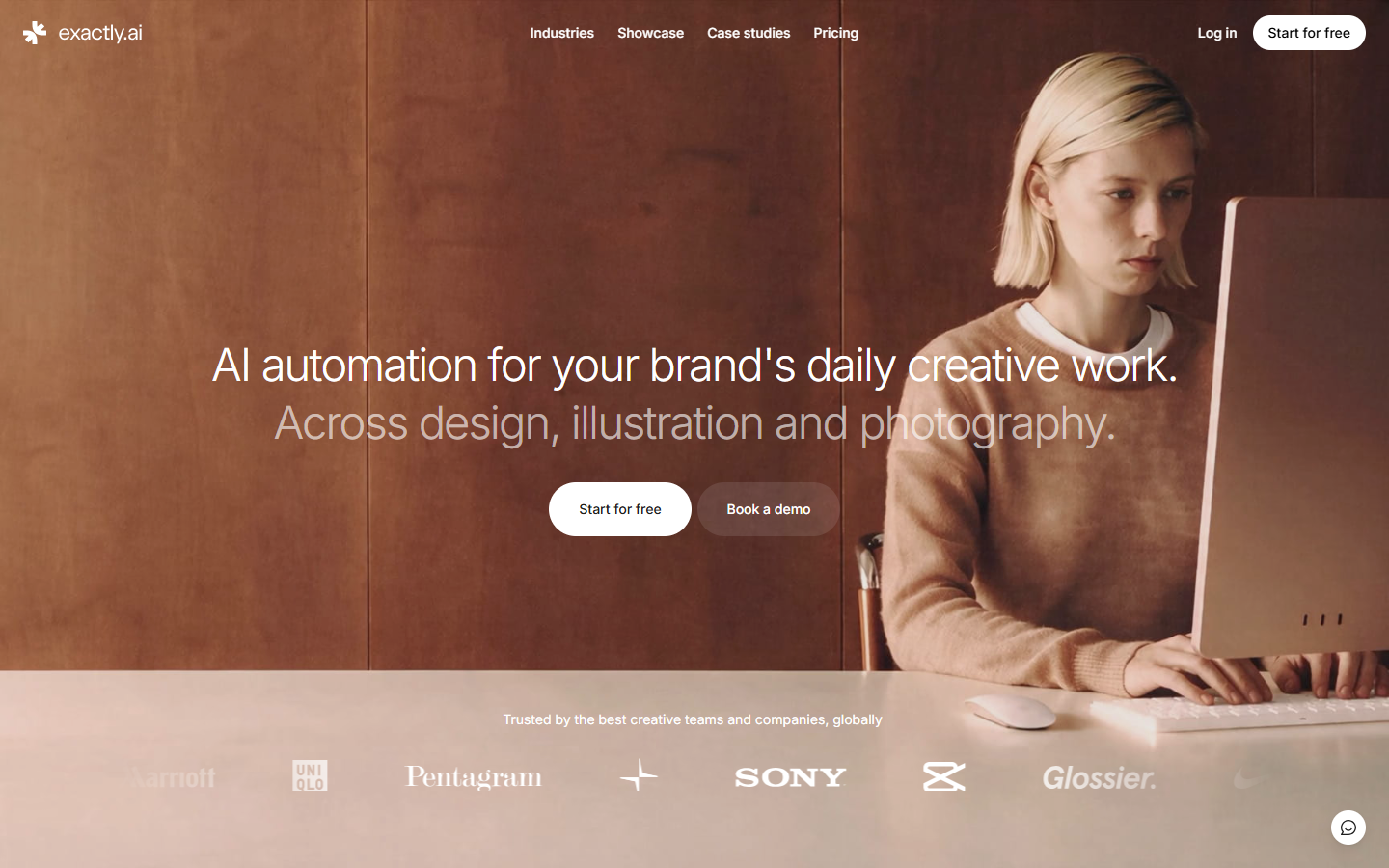 Exactly.ai homepage