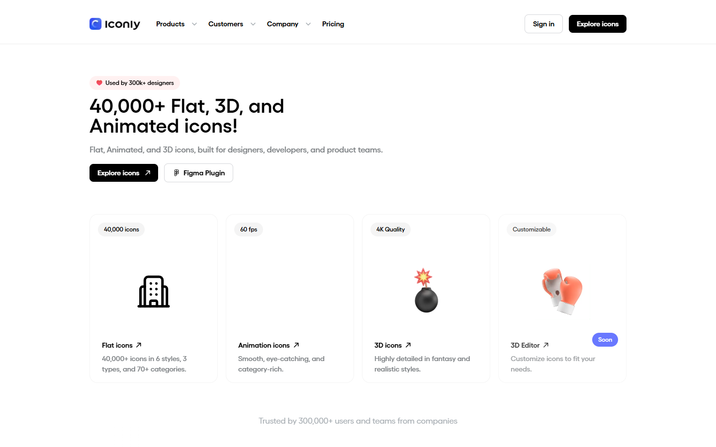 Iconly Pro homepage