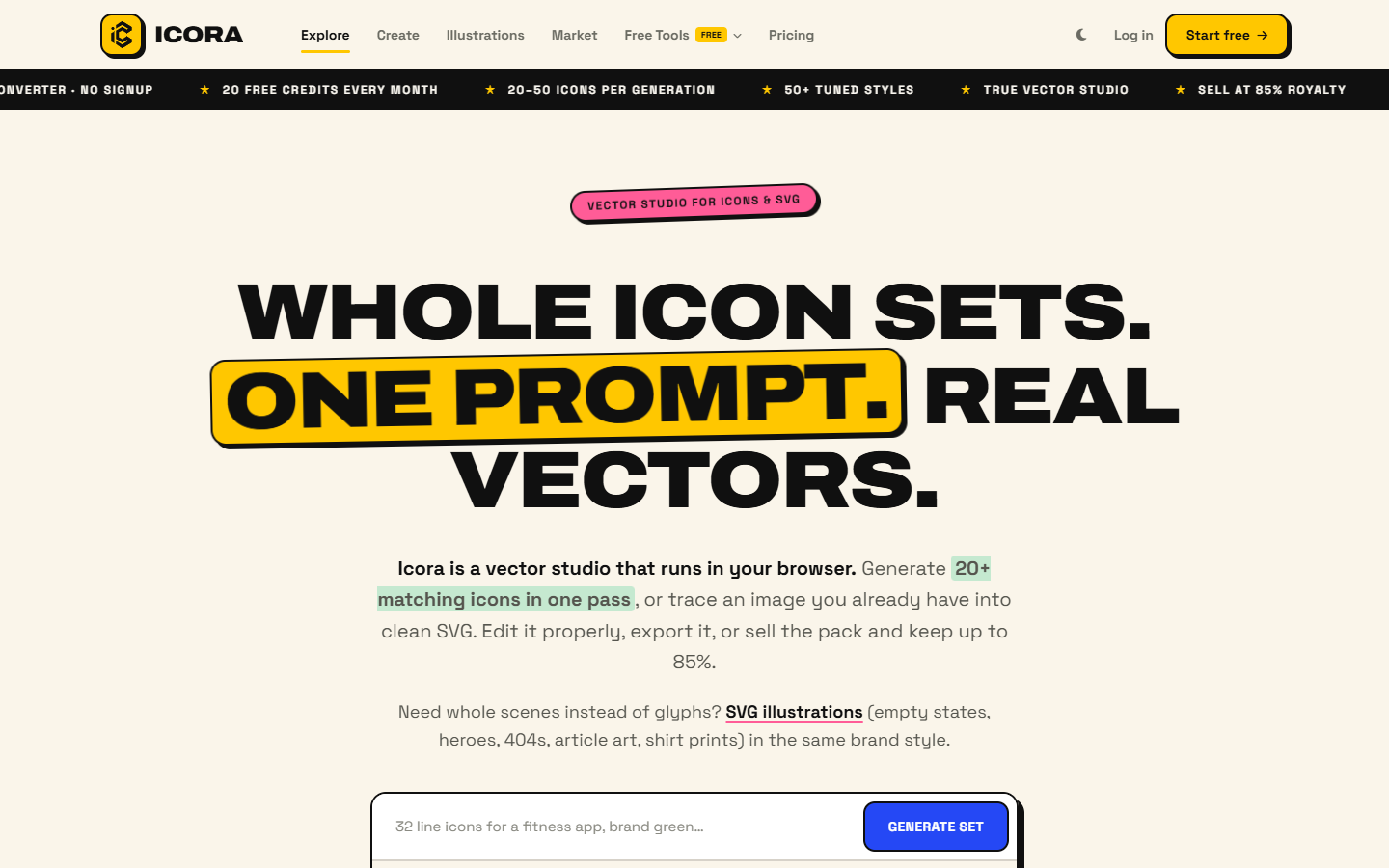 Icora homepage