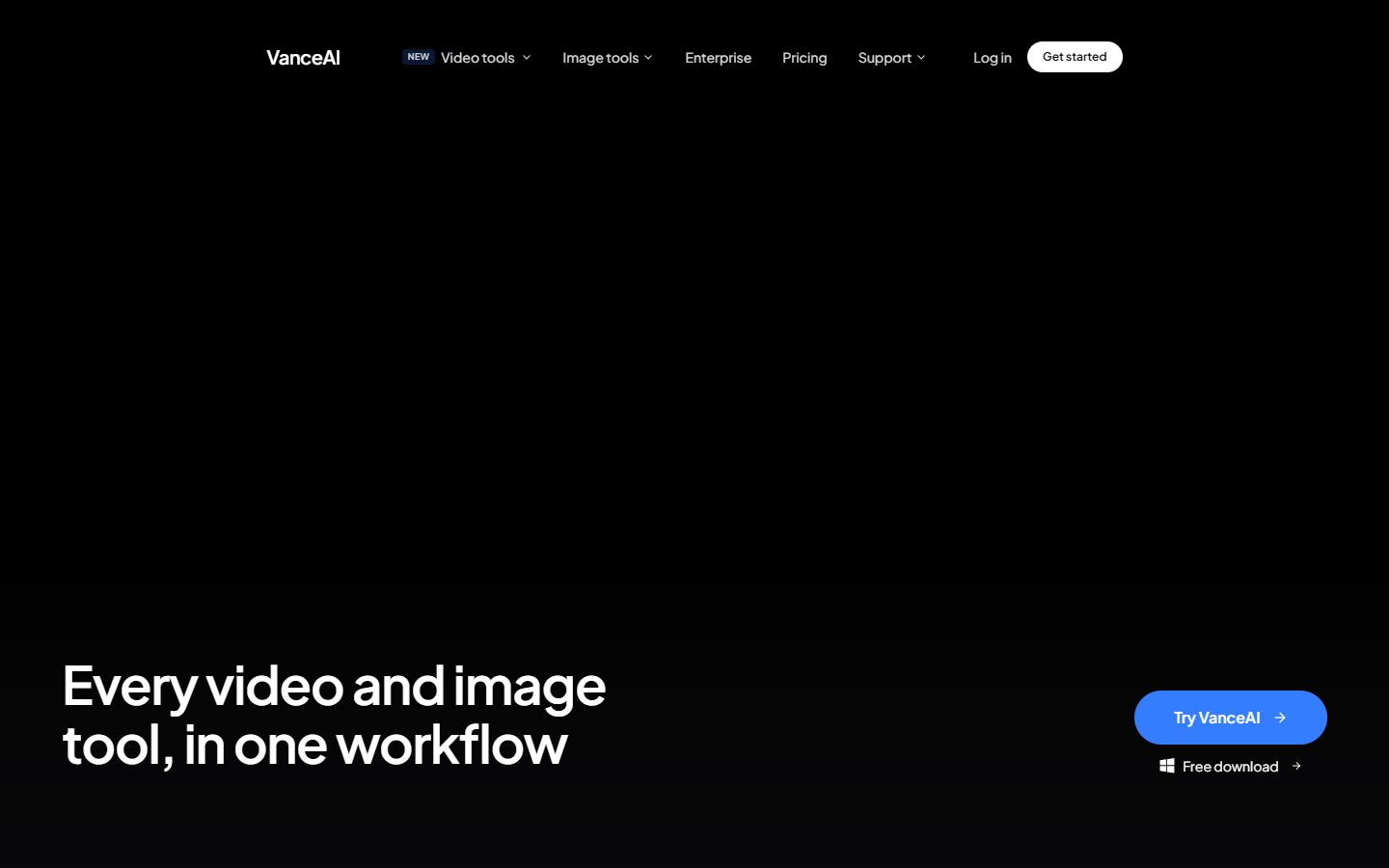VanceAI homepage